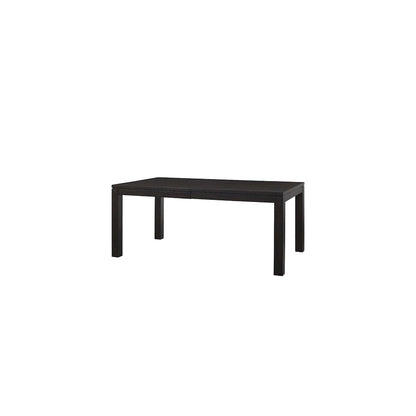 Montclair Modern Wood Rectangular Extension Kitchen Dining Table, Black