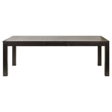 Montclair Modern Wood Rectangular Extension Kitchen Dining Table, Black