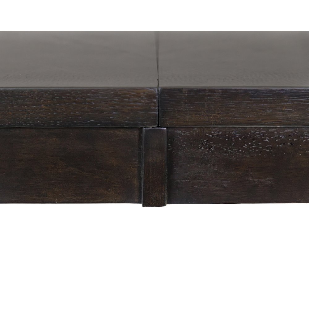 Montclair Modern Wood Rectangular Extension Kitchen Dining Table, Black
