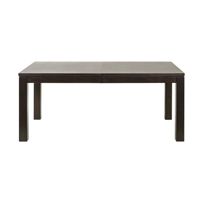 Montclair Modern Wood Rectangular Extension Kitchen Dining Table, Black