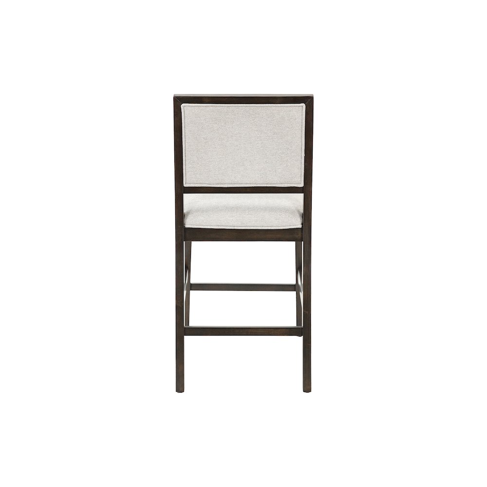 Montclair Modern Wood Counter Height Kitchen Dining Table and Four Chairs, Black