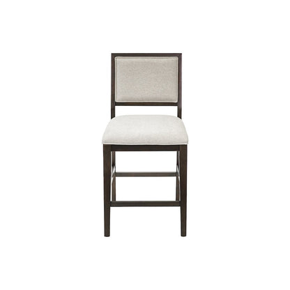Montclair Modern Wood Counter Height Kitchen Dining Table and Four Chairs, Black