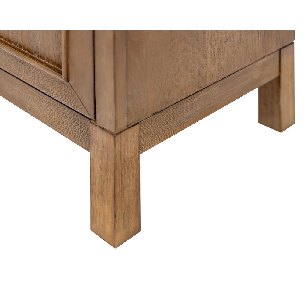 Modern Wood Arched Display Cabinet/Bookcase, Storage Cabinet, Brown
