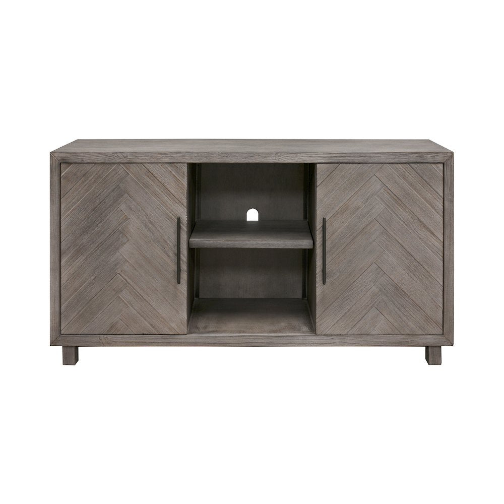 Palisades 60" TV Console, Fully Assembled, Gray