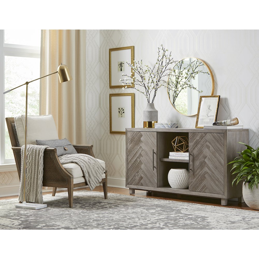 Palisades 60" TV Console, Fully Assembled, Gray