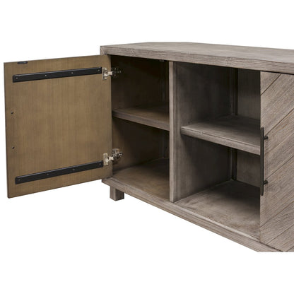 Palisades 60" TV Console, Fully Assembled, Gray