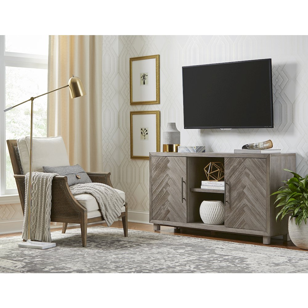 Palisades 60" TV Console, Fully Assembled, Gray