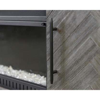 Palisades 80" Fireplace Console, Fully Assembled, Gray