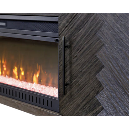 Palisades 80" Fireplace Console, Fully Assembled, Gray