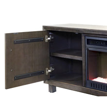 Palisades 80" Fireplace Console, Fully Assembled, Gray