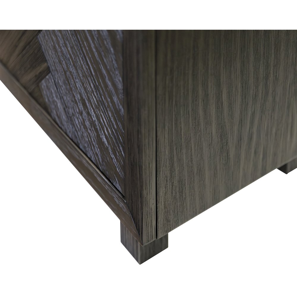 Palisades 80" Fireplace Console, Fully Assembled, Gray