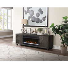 Palisades 80" Fireplace Console, Fully Assembled, Gray