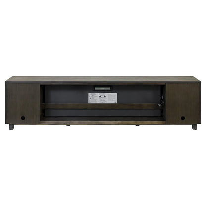 Palisades 96" Fireplace Console, Fully Assembled, Gray