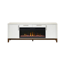 80" Wood Laminate Fireplace Console, Entertainment Storage, TV Stand
