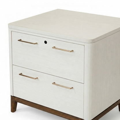 Wood Laminate Lateral File Cabinet with Office Storage Drawers, White