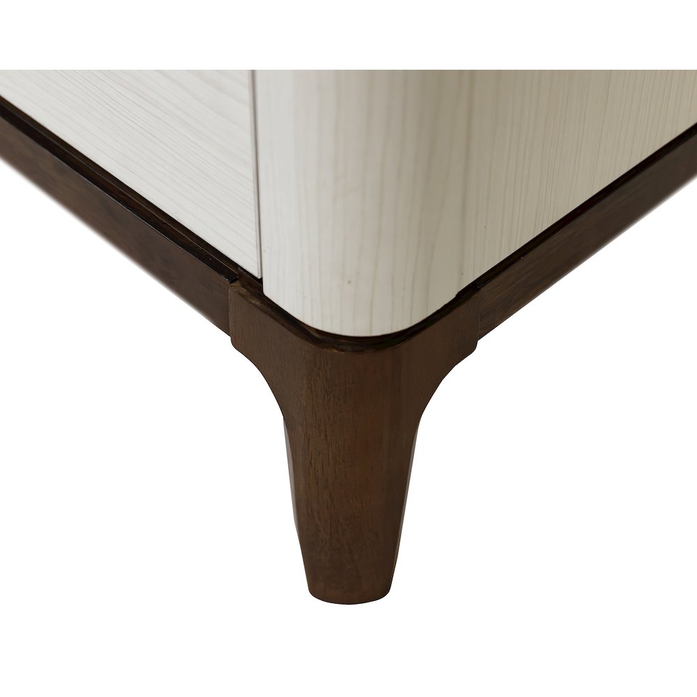 Contemporary Laminate Wood Double Pedestal Executive Desk, Writing Table