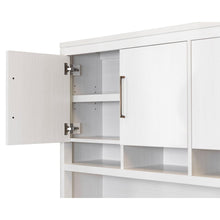 Contemporary Laminate Wood Hutch With Doors, Storage Hutch, Office Storage