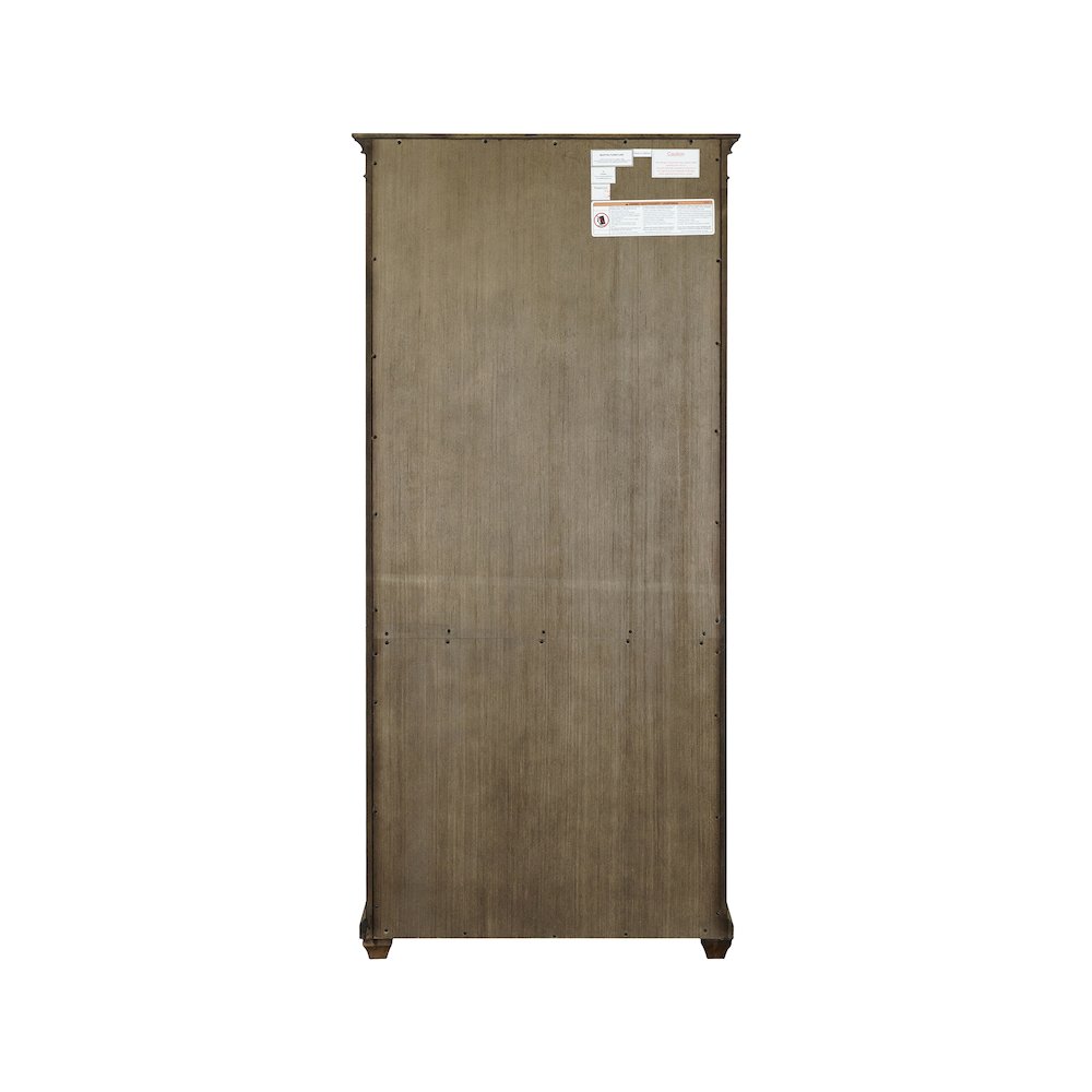 Porter Wood Bookcase With Doors, Fully Assembled