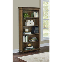 Porter Wood Open Bookcase, Fully Assembled, Brown
