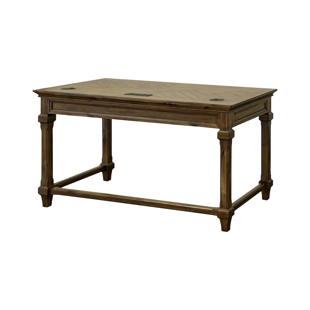 Porter Traditional Wood Writing Desk, Brown