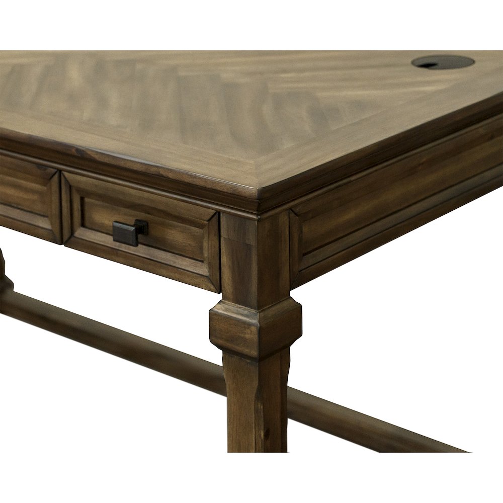 Porter Traditional Wood Writing Desk, Brown