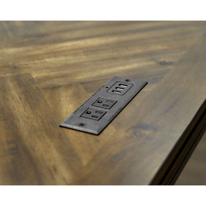 Porter Traditional Wood Writing Desk, Brown