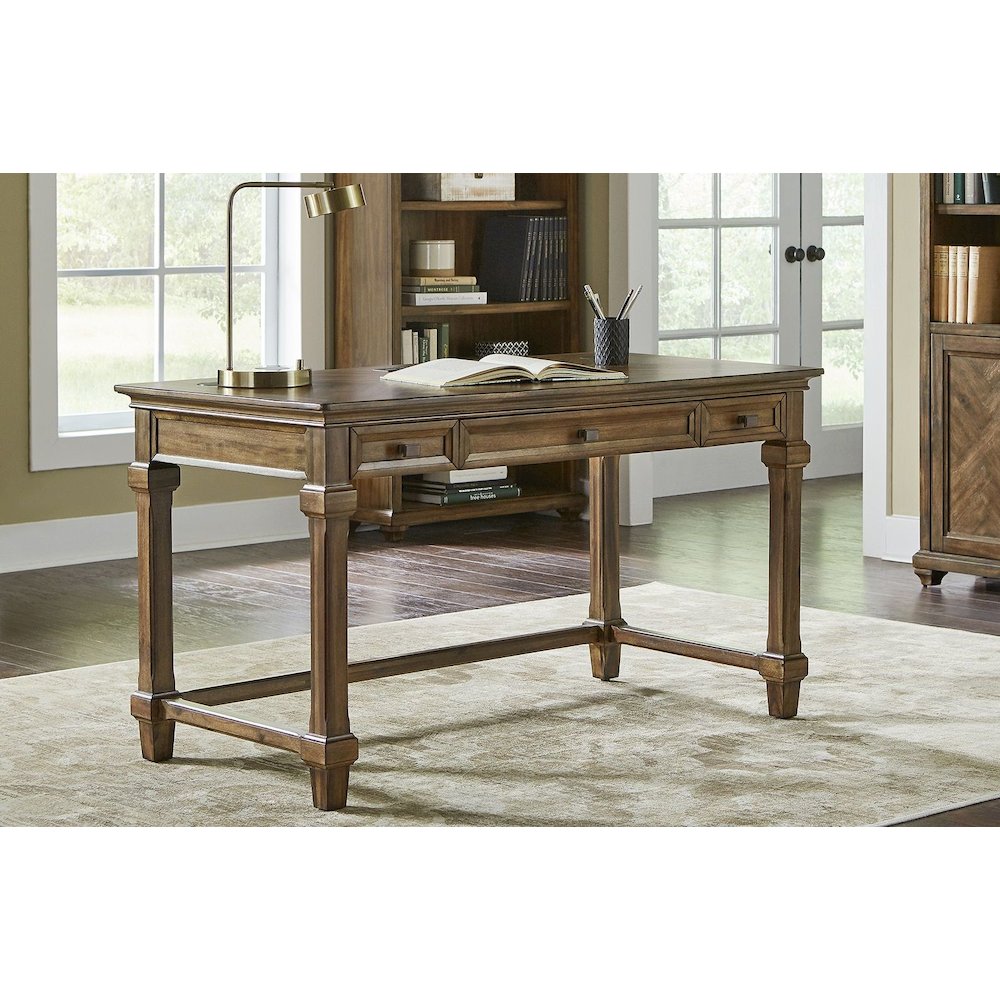 Porter Traditional Wood Writing Desk, Brown