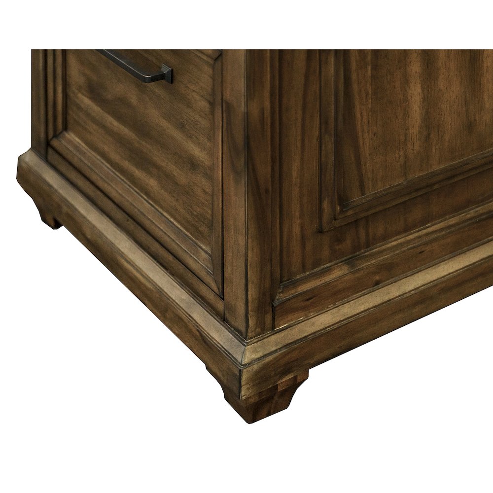 Porter Wood Double Pedestal Executive Desk, Fully Assembled