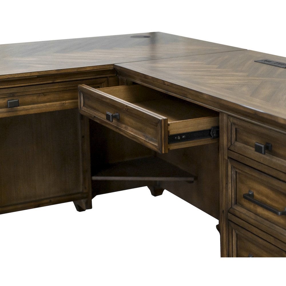 Porter L-Desk & Return, Writing Table & Return