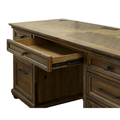 Porter Traditional Credenza, Brown