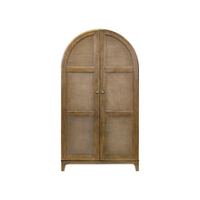 Quincey Coastal Arch shaped Bar Cabinet, Fully Assembled