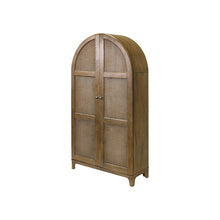 Quincey Coastal Arch shaped Bar Cabinet, Fully Assembled