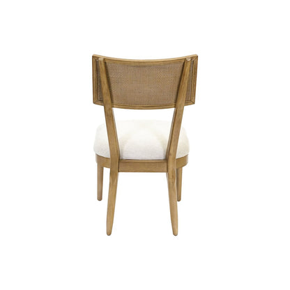 Quincey Two Wood Coastal Kitchen Table Chairs, Dining Side Chairs