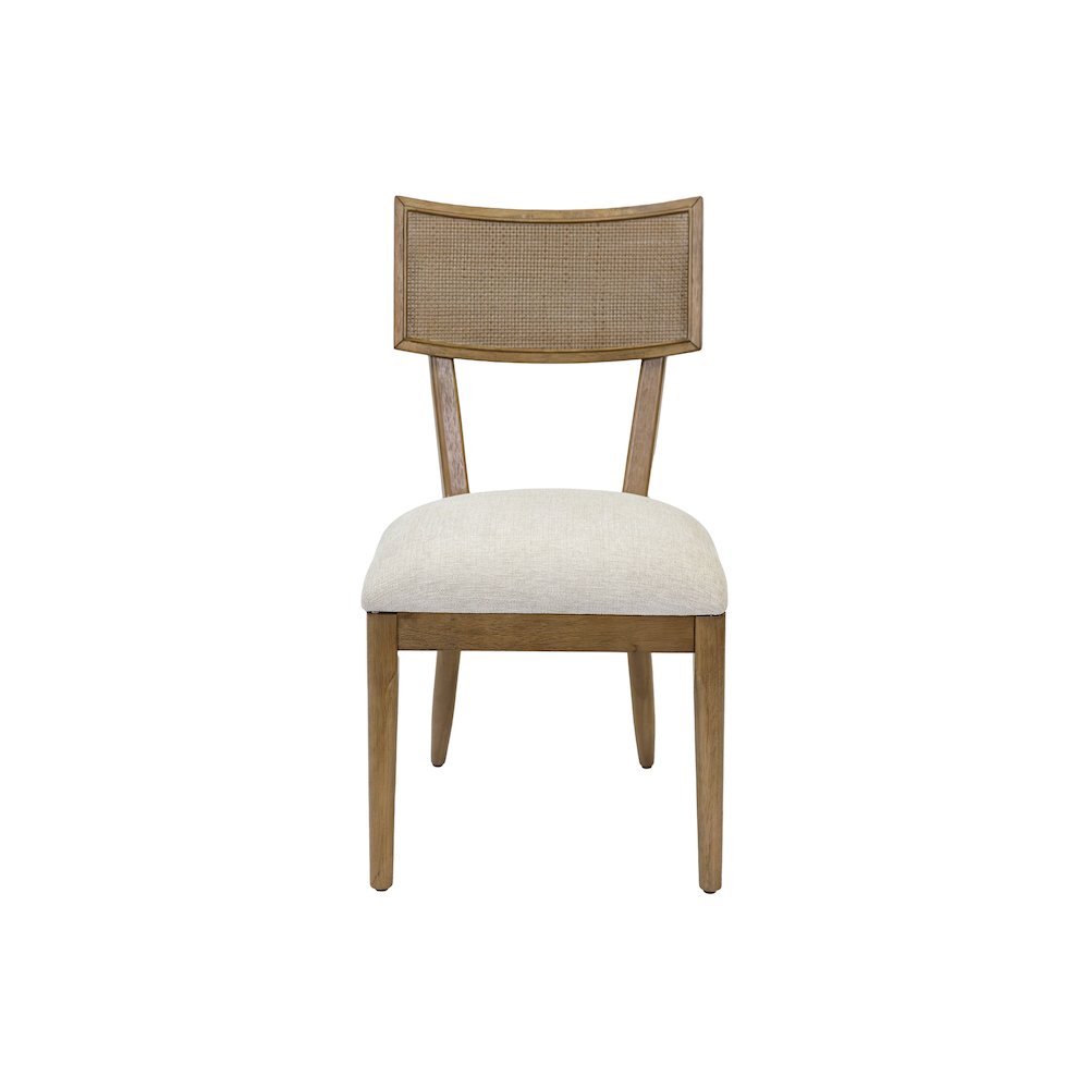 Quincey Two Wood Coastal Kitchen Table Chairs, Dining Side Chairs