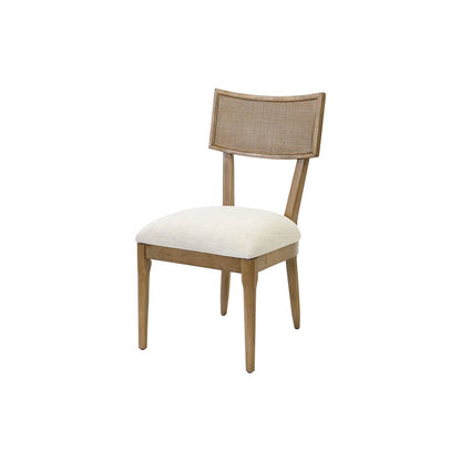 Quincey Two Wood Coastal Kitchen Table Chairs, Dining Side Chairs