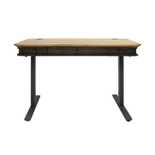 Sonoma Executive Electric Sit/Stand Desk With Solid Plank Top, Brown