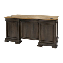 Sonoma Executve L-Desk & Return With Solid Wood Plank Tops, Brown