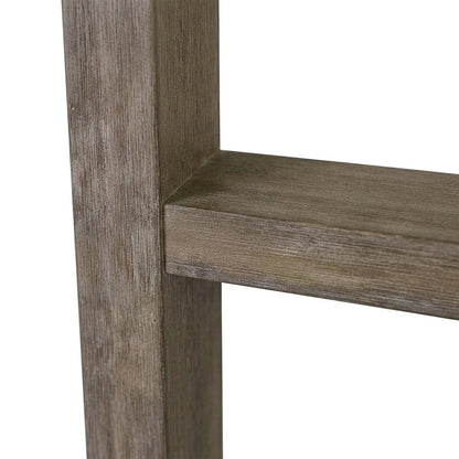 Traditional Wooden Decorative Ladder for Blankets and Towels, Brown