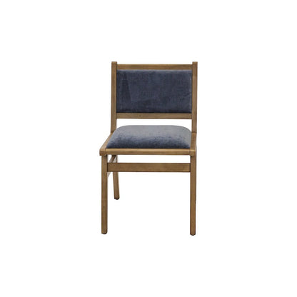 Shelby Two Mid-Century Modern Wood Side Chairs, Brown