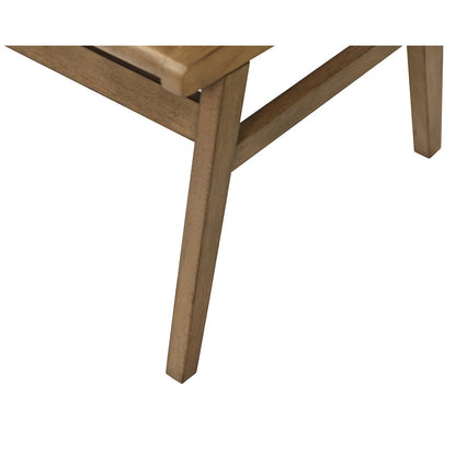 Shelby Two Mid-Century Modern Wood Side Chairs, Brown