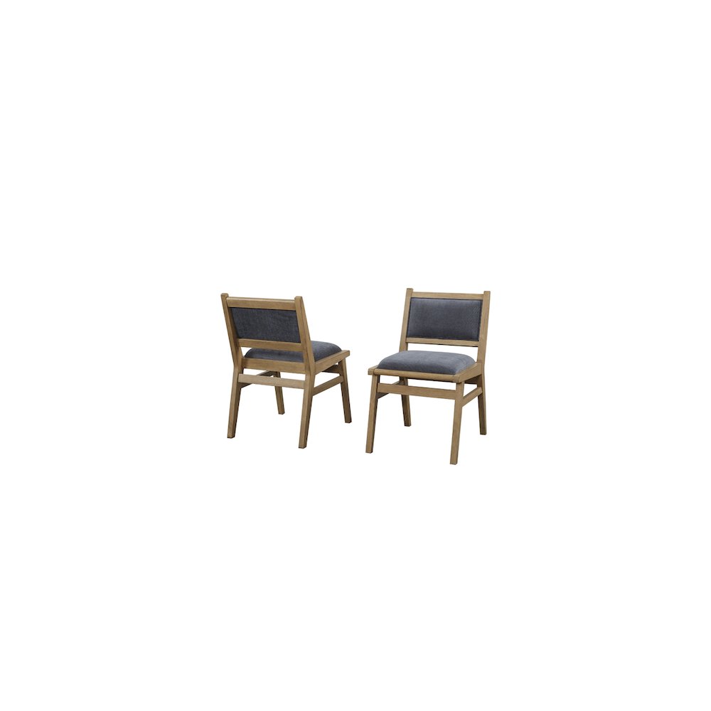 Shelby Two Mid-Century Modern Wood Side Chairs, Brown
