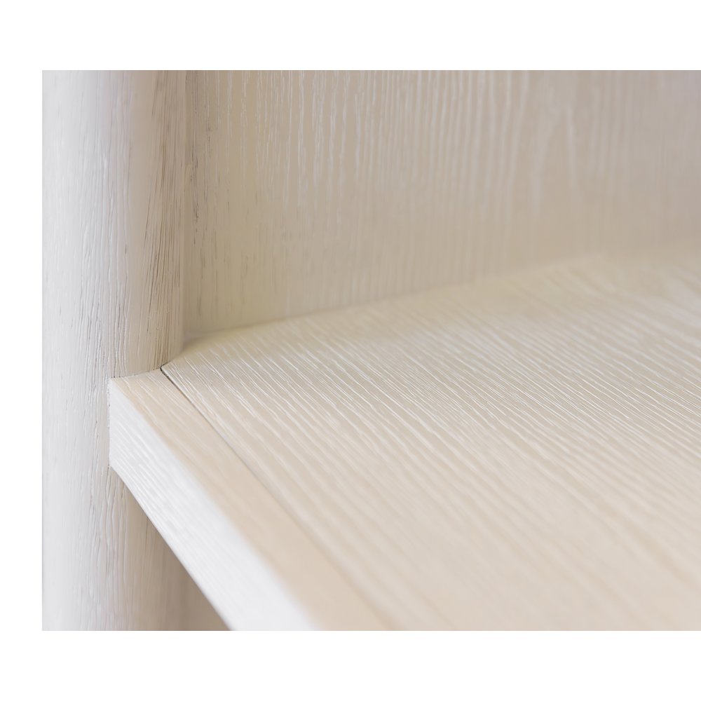 Wood Open Bookcase, Office Shelving, Storage Cabinet, Fully Assembled, White