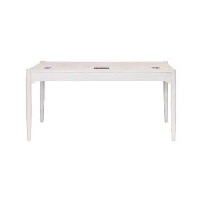 Modern Wood Office Writing Desk, Storage Table, White