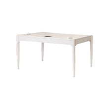 Modern Wood Office Writing Desk, Storage Table, White