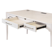 Modern Wood Office Writing Desk, Storage Table, White