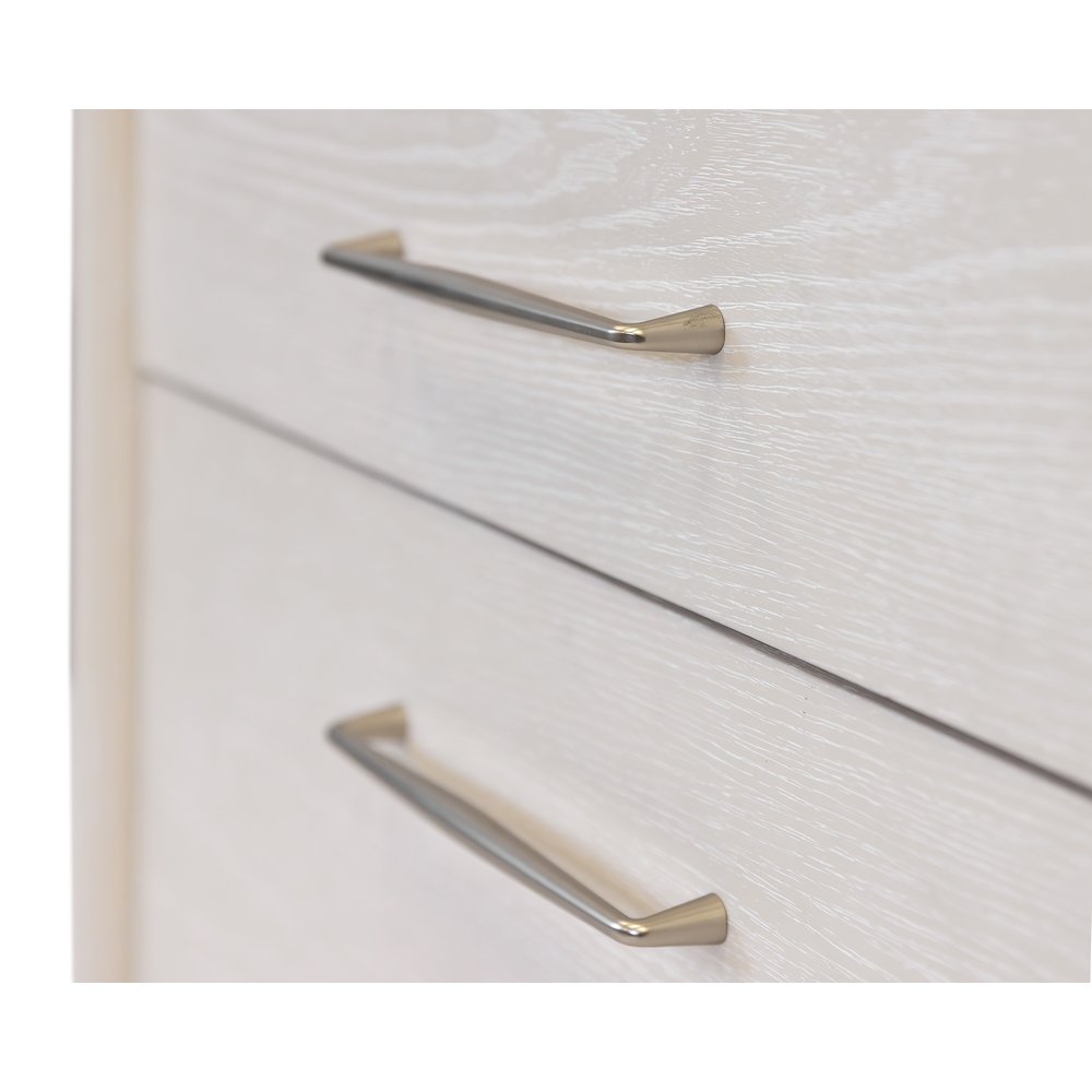 Wood Lateral File, Office Storage File Drawer, Locking Drawer, Assembled, White