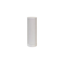 Modern round pedestal table, side table, cocktail stand, fully assembled, white