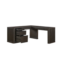 Tulane Pedestal L-Desk, Pedestal L-Desk with Open Return