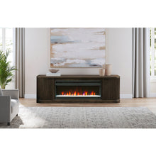 Tulane 76" Fireplace Console, Fully Assembled, Brown