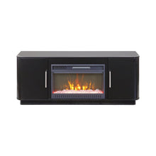 Uptown 60" Fireplace Console, Fully Assembled, Black
